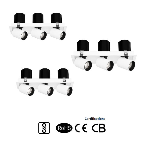 LS Series Square Triple-Head Extended SpotLight