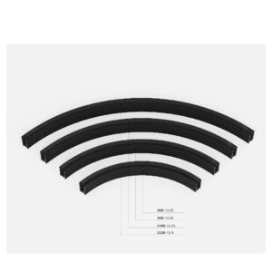 MAG-20M(1/4 Round Ceiling-to-Ceiling Track)